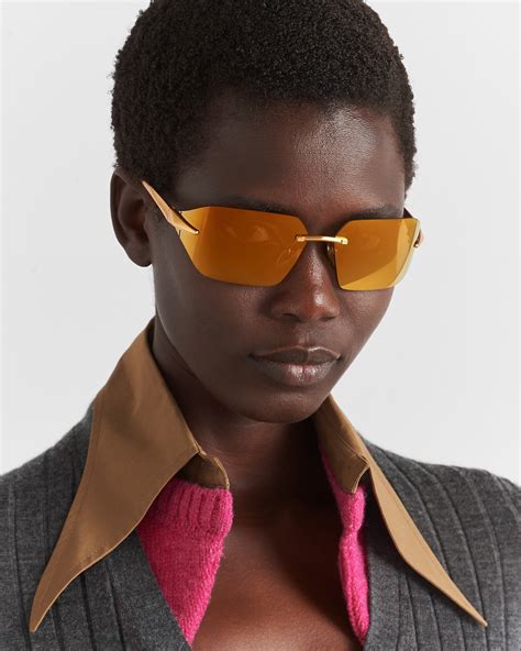 prada sunglasses 56s|Gold Lenses Prada Runway Sunglasses .